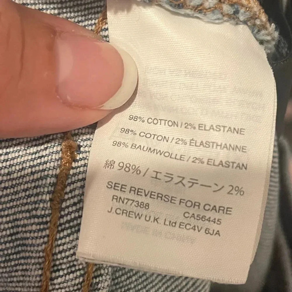 Madewell high rise denim shorts raw hem‎ blue size 27 - Picture 6 of 6